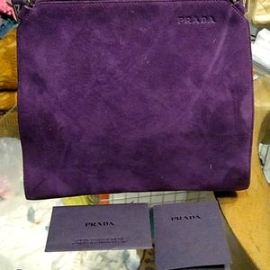 Prada purple handbag authentic